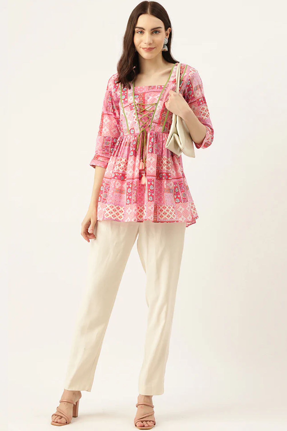 Pink top with lace
