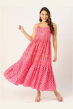 Pink Floral Printed Cami Dress