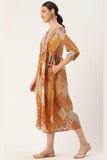 Jodhpur Ethnic Motifs Midi Dress