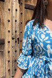 Floral Print Puff Sleeve Dress