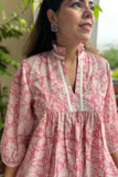 Pink Printed Cotton Dress