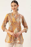 Cotton top with jodhpuric pattern