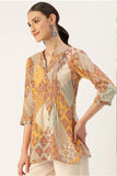 Cotton top with jodhpuric pattern