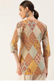 Cotton top with jodhpuric pattern