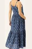 Blue Floral Printed Cami Dress