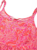 Pink Floral Printed Cami Dress